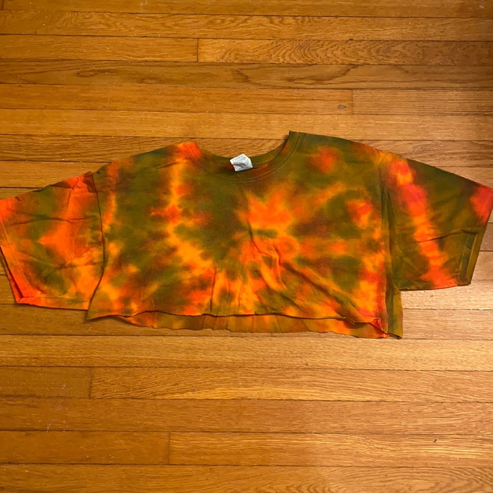 Neon Tie-dye crop top